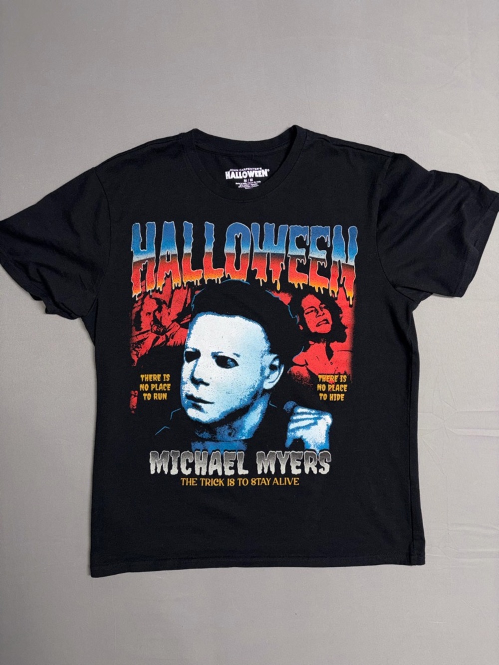 Halloween michael myers Graphic Short Sleeve Tee - Black